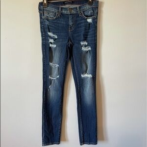Angry Rabbit jeans distressed made in U.S.A. 28/7 rocker concert casual